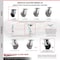 Service Caster 4 Inch Glass Filled Nylon Caster with Roller Bearing and Brake/Swivel Lock SCC SCC-35S420-GFNR-SLB-BSL - alternate 4